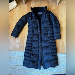 Excellent condition long black down Eddie Bauer parka